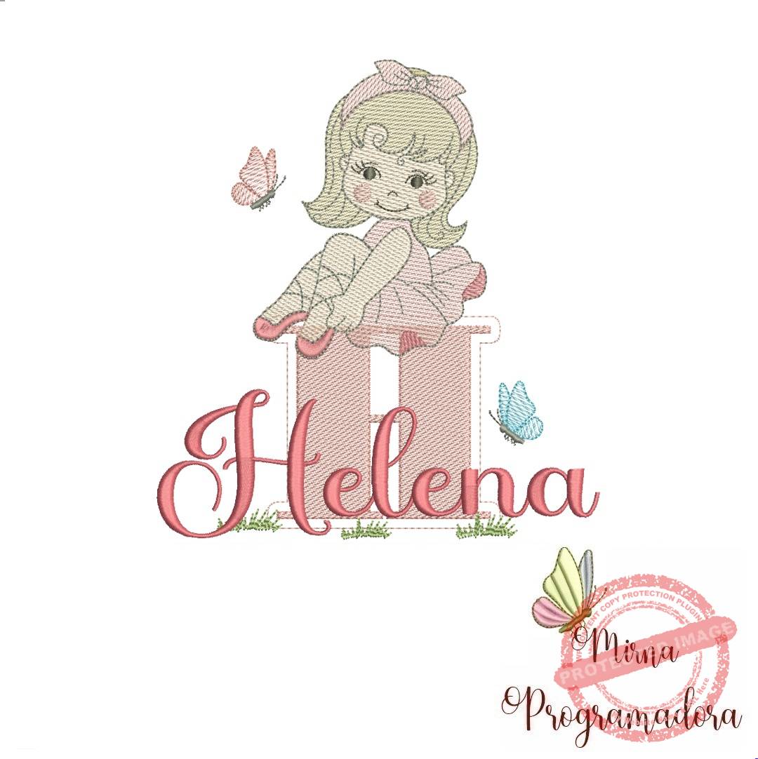 matriz de bordado helena Matriz de Bordado Helena bailarina - Imagem 1