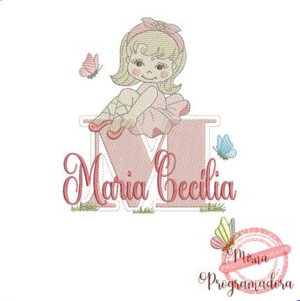 Matriz de Bordado Maria Cecília bailarina