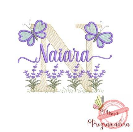 Matriz de Bordado Jardim Lavanda Naiara