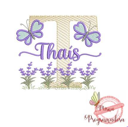 Matriz de Bordado Jardim Lavanda Thais