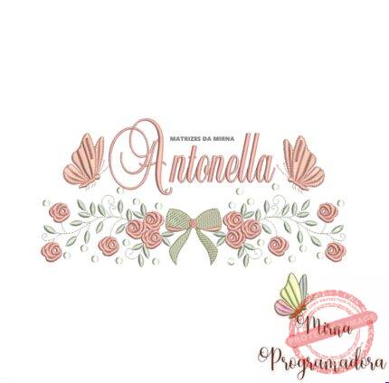 Matriz de Bordado nome Antonella