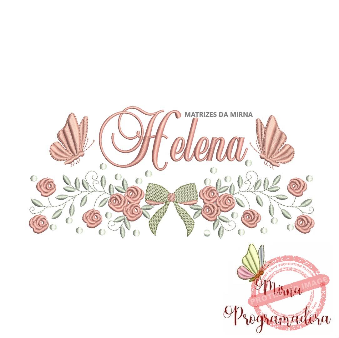matriz de bordado helena Matriz de Bordado nome Helena - Imagem 1