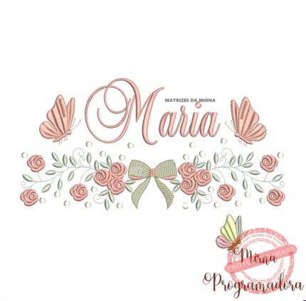 Matriz de Bordado nome Maria