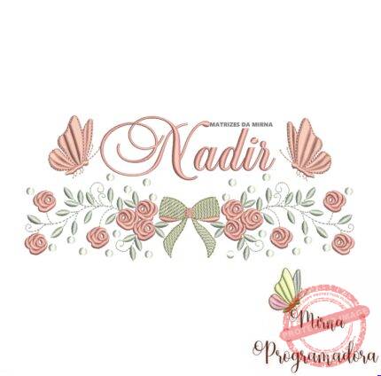 Matriz de Bordado nome Nadir