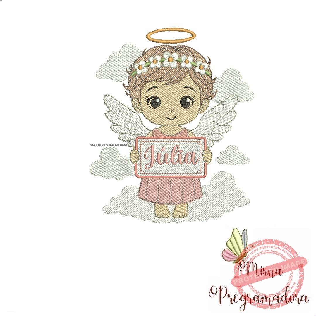matriz de bordado anjinha julia matriz de bordado Anjinha Júlia - Imagem 1