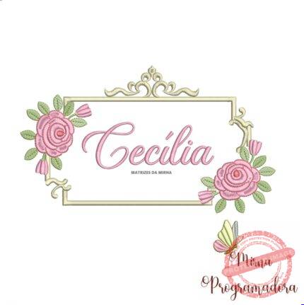 matriz de bordado Cecília