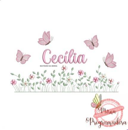 matriz de bordado Cecília