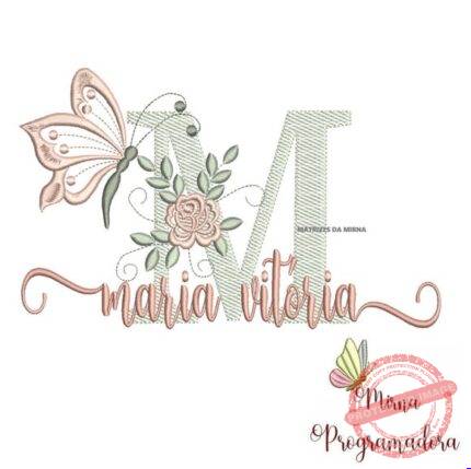 Matriz de Bordado - Maria Vitória (fazemos Qualquer Nome)