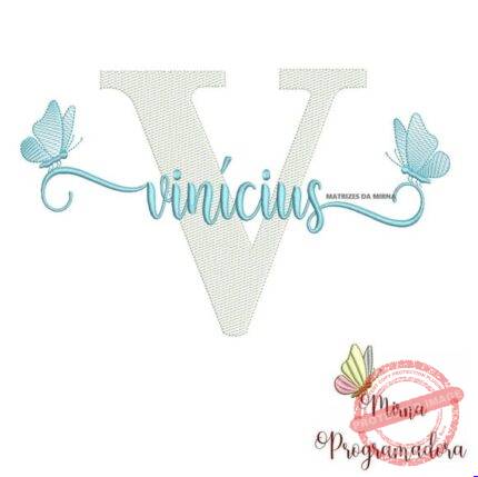 Matriz de Bordado - Vinícius (fazemos Qualquer Nome)