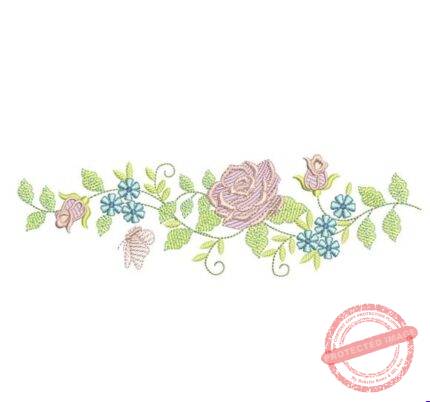 Matriz da Bordado - Flores Rosas Rosas