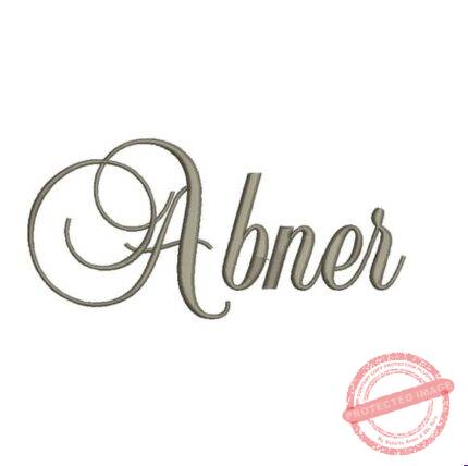 Matriz de Bordado - Abner (fazemos Qualquer Nome)