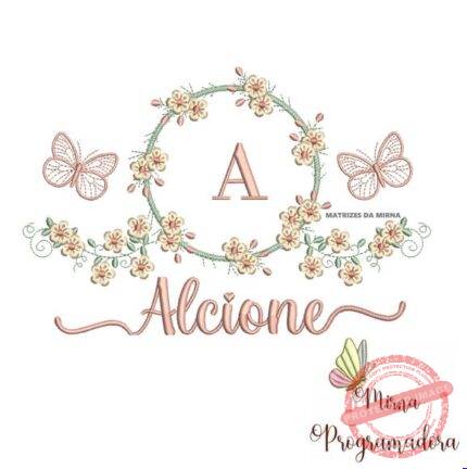 Matriz de Bordado - Alcione (fazemos Qualquer Nome)