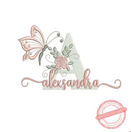 Matriz de Bordado - Alexsandra (fazemos Qualquer Nome)