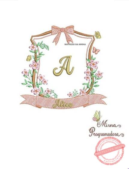 Matriz de Bordado - Alice Brasao Flores