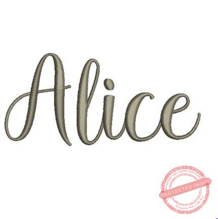 Matriz de Bordado - Alice (fazemos Qualquer Nome)