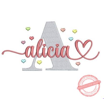 Matriz de Bordado - Alicia