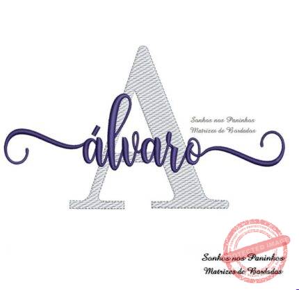 Matriz de Bordado - Álvaro (fazemos Qualquer Nome)