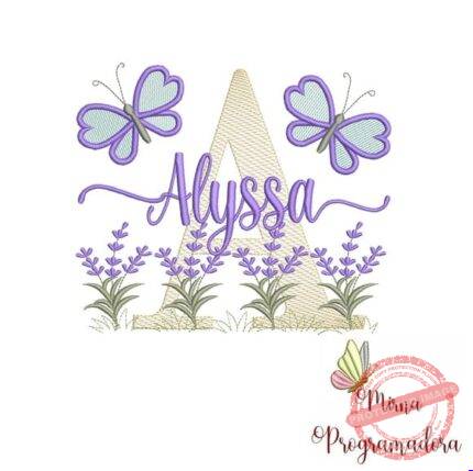 Matriz de Bordado - Alyssa (fazemos Qualquer Nome)