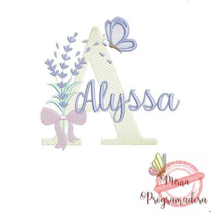 Matriz de Bordado - Alyssa Lavanda