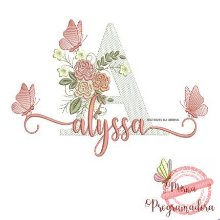 matriz de bordado alyssa