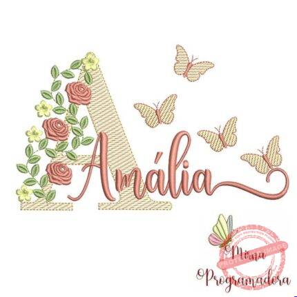 Matriz de Bordado - Amália (fazemos Qualquer Nome)