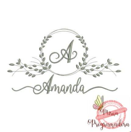 Matriz de Bordado - Amanda (fazemos Qualquer Nome)