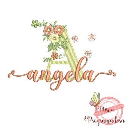 Matriz de Bordado - Angela (fazemos Qualquer Nome)