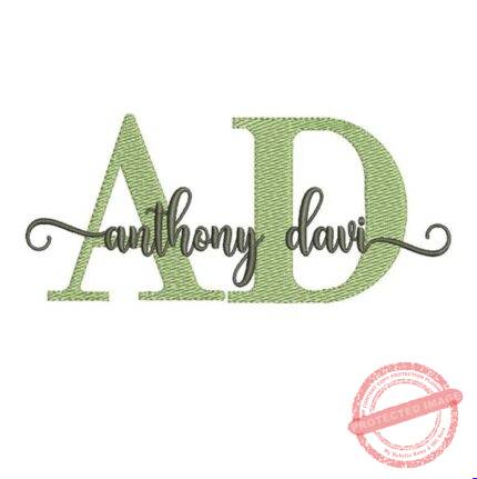 Matriz de Bordado - Anthony Davi (fazemos Qualquer Nome)