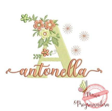 Matriz de Bordado - Antonella (fazemos Qualquer Nome)