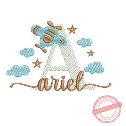 Matriz de Bordado - Ariel (fazemos Qualquer Nome)