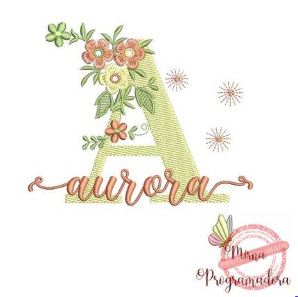 Matriz de Bordado - Aurora (fazemos Qualquer Nome)