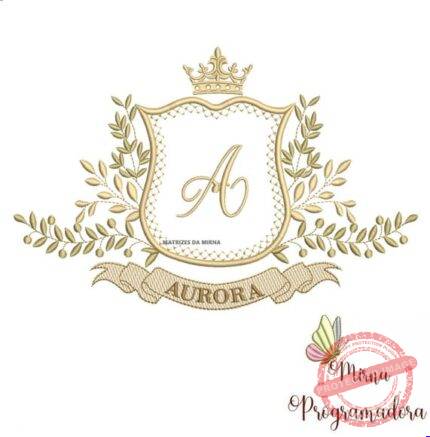 Matriz de Bordado Moldura Arabesco Aurora para bordar