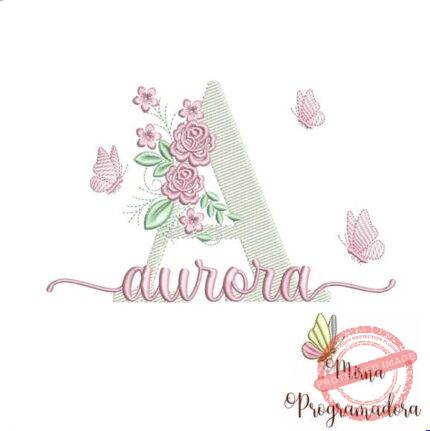 Matriz de Bordado - Aurora (fazemos Qualquer Nome)