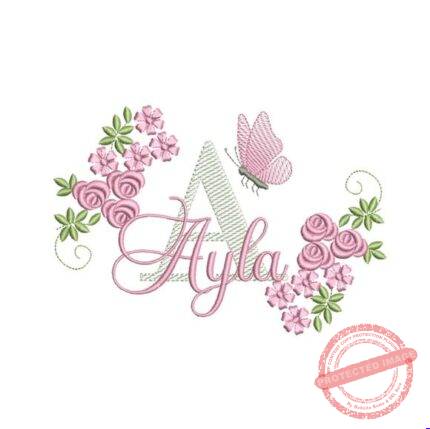 Matriz de Bordado - Ayla (fazemos Qualquer Nome)