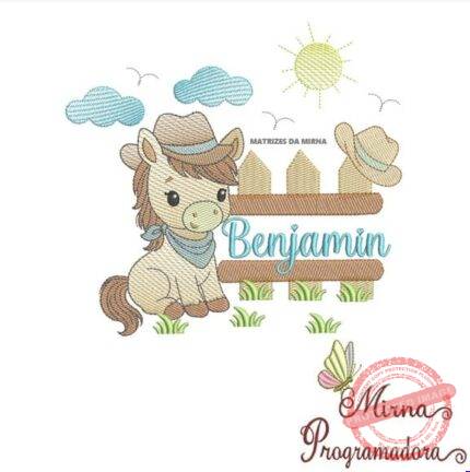 Matriz de Bordado - Benjamin (fazemos Qualquer Nome)
