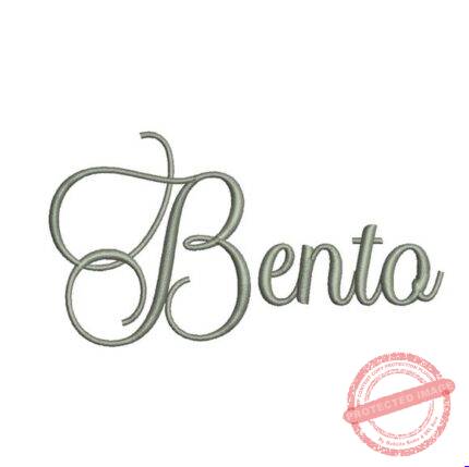 Matriz de Bordado - Bento (fazemos Qualquer Nome)