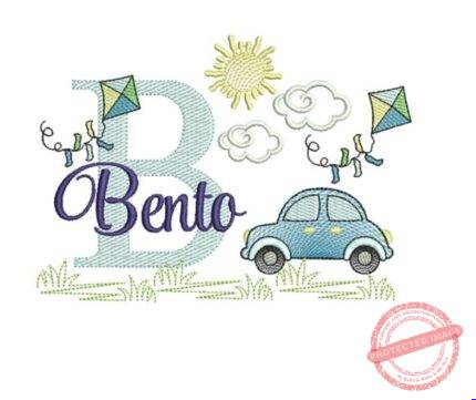 Matriz De Bordado - Cenário Carro Bento