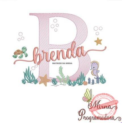 Matriz de Bordado - Brenda (fazemos Qualquer Nome)