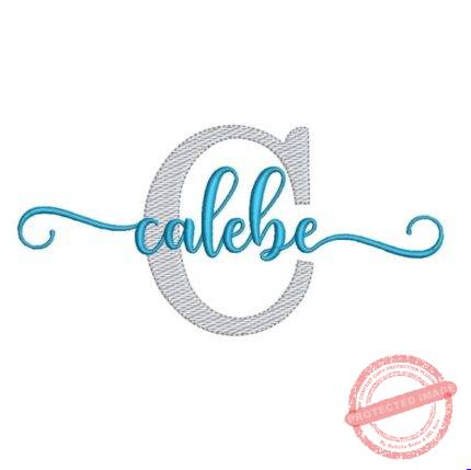 Matriz de Bordado - Calebe (fazemos Qualquer Nome)
