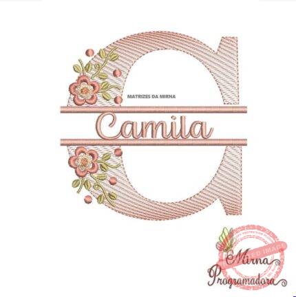 Matriz de Bordado - Camila (fazemos Qualquer Nome)