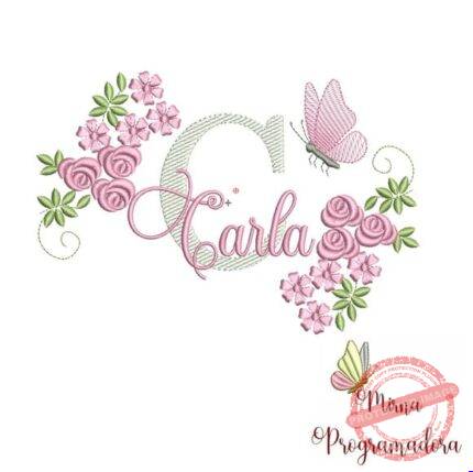 Matriz de Bordado - Carla (fazemos Qualquer Nome)