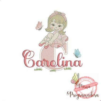 Matriz de Bordado - Carolina (fazemos Qualquer Nome)