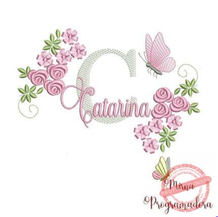 Matriz de Bordado -catarina (fazemos Qualquer Nome)