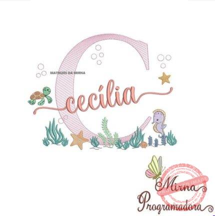 Matriz de Bordado - Cecília (fazemos Qualquer Nome)