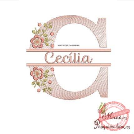 Matriz de Bordado - Cecília (fazemos Qualquer Nome)