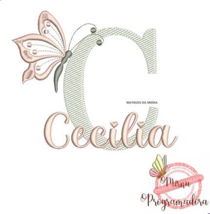 Matriz de Bordado - Cecilia (fazemos Qualquer Nome)