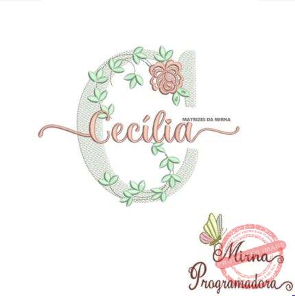 Matriz de Bordado - Cecília (fazemos Qualquer Nome)