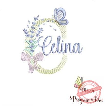 Matriz de Bordado - Celina Lavanda