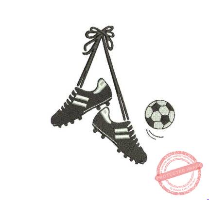 Matriz de bordado - Chuteira Bola