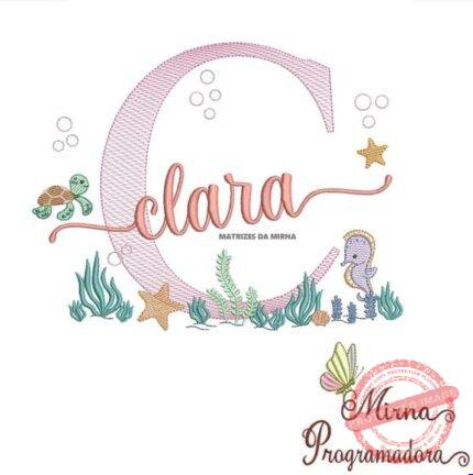 Matriz de Bordado - Clara (fazemos Qualquer Nome)